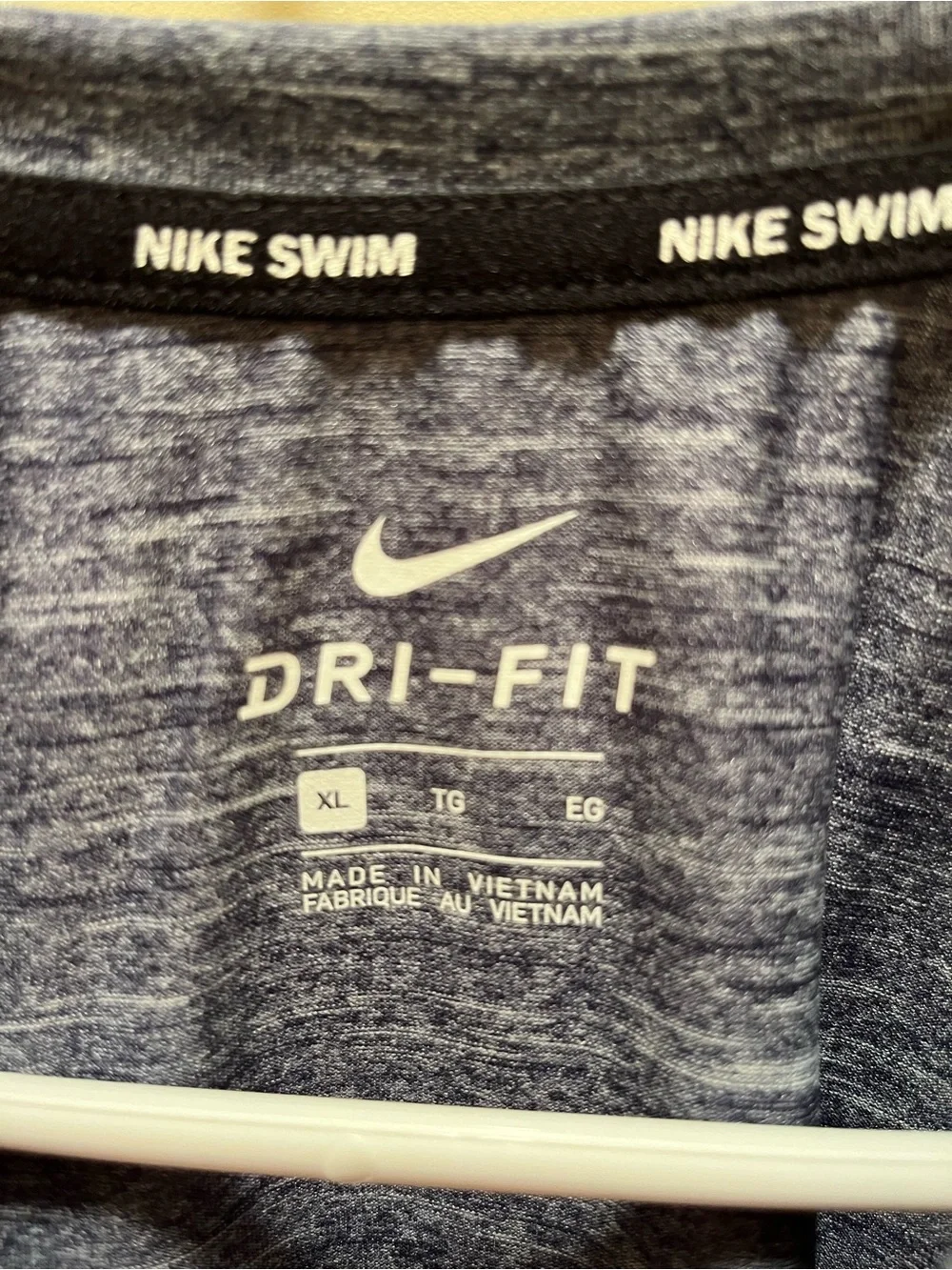 Nike Men’s Heathered Dark Blue Short-Sleeve Dri-FIT Tee